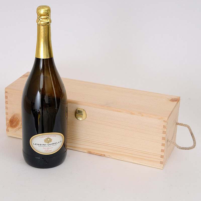 Mabouteille Borgogna o Champagne 1,5 L Cassetta in legno a scorrimento Capacità 1 Magnum di Bodeaux Unità 