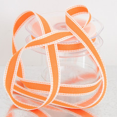 Nastri in cotone stampa cucito arancio