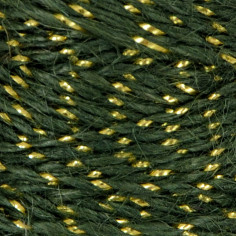 Cordini in Juta con filo dorato verde
