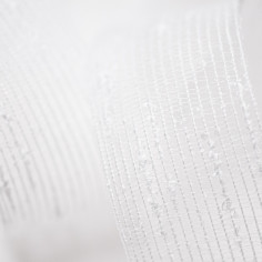 Nastro a Rete in Filato Bouclè bianco texture