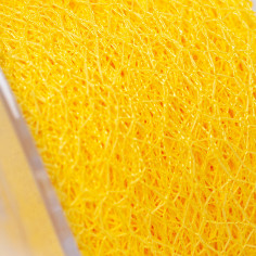 Rete in Fili di Cotone Intrecciato a Fascia Larga - Paradise giallo da vicino