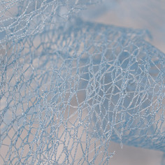 Rete in Fili di Cotone Intrecciato - Paradise azzurro texture