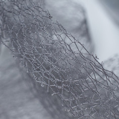 Rete in Fili di Cotone Intrecciato - Paradise grigio texture