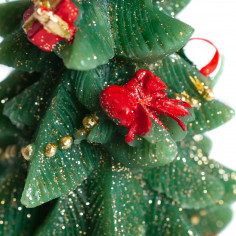 Albero di Natale Candela decorazioni fiocco