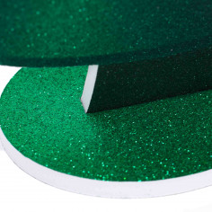 Albero in Schiuma con Glitter verde base
