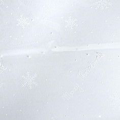 Foglio in Cellophane Trasparente con Stampa Merry Christmas in Bianco