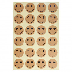 Sticker in Carta Avana con Smile