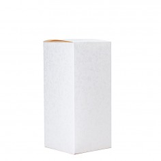 Scatole Pieghevoli in Cartoncino Harmony Bianco - Cm 10x10x22H chiusa