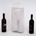 Subito disponibile 10 PEZZI Scatola in pvc trasparente per 1 bottiglia di vino