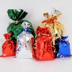 Sacchetti dolci - Taglia grande = 47x43x122cm di altezza Confezione da 10 sacchetti trasparenti in cellophane Cestini porta ceste regalo Confezioni regalo 