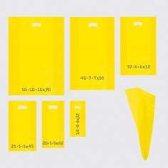 borse plastica giallo