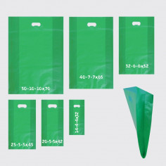 borse plastica verde