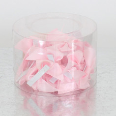 Fiocchetti in raso con adesivo rosa