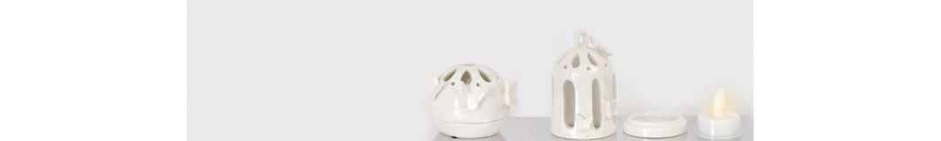 vasetti in ceramica e porcellana, porta tealight, portalumini